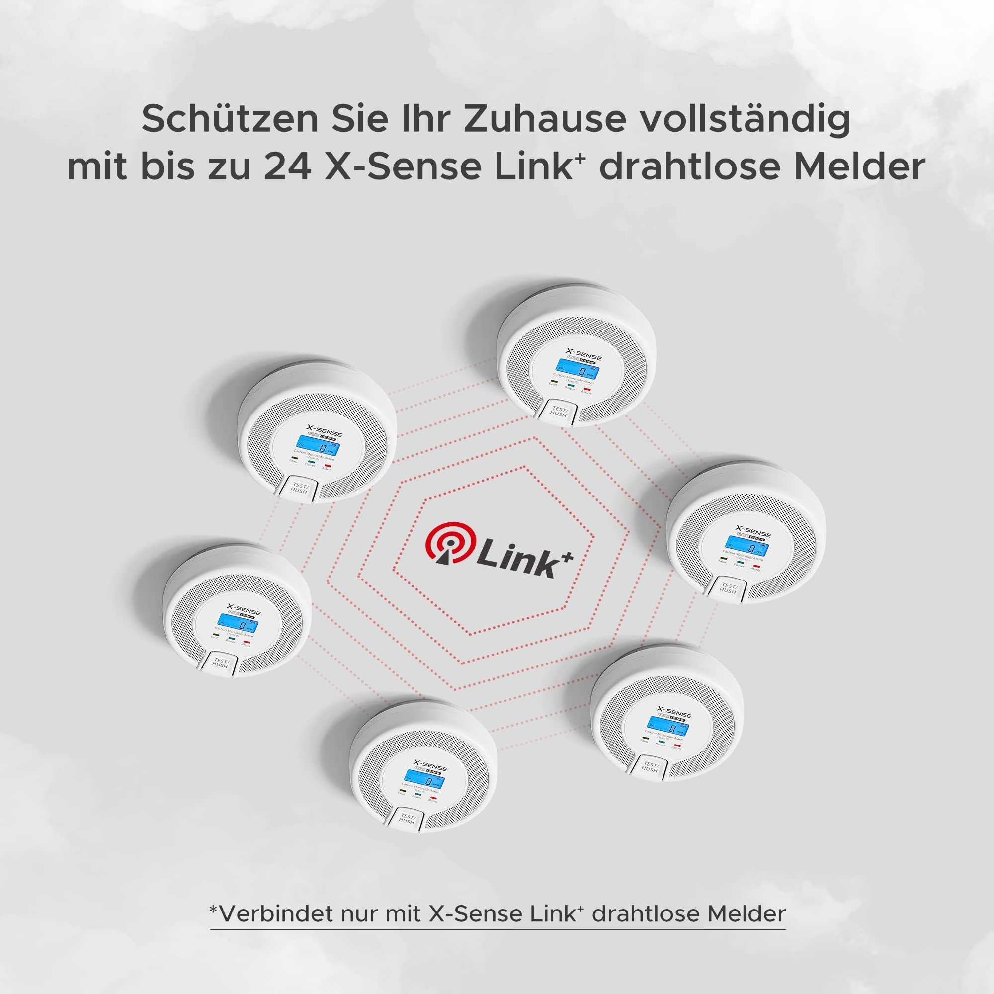 X-Sense CO03D-W Funk-Vernetzbarer Kohlenmonoxidmelder - Sichere Vernetzung für umfassenden CO-Schutz Mesch Shop X-Sense CO03D-W Funk-Vernetzbarer Kohlenmonoxidmelder - Sichere Vernetzung für umfassenden CO-Schutz Mesch Shop